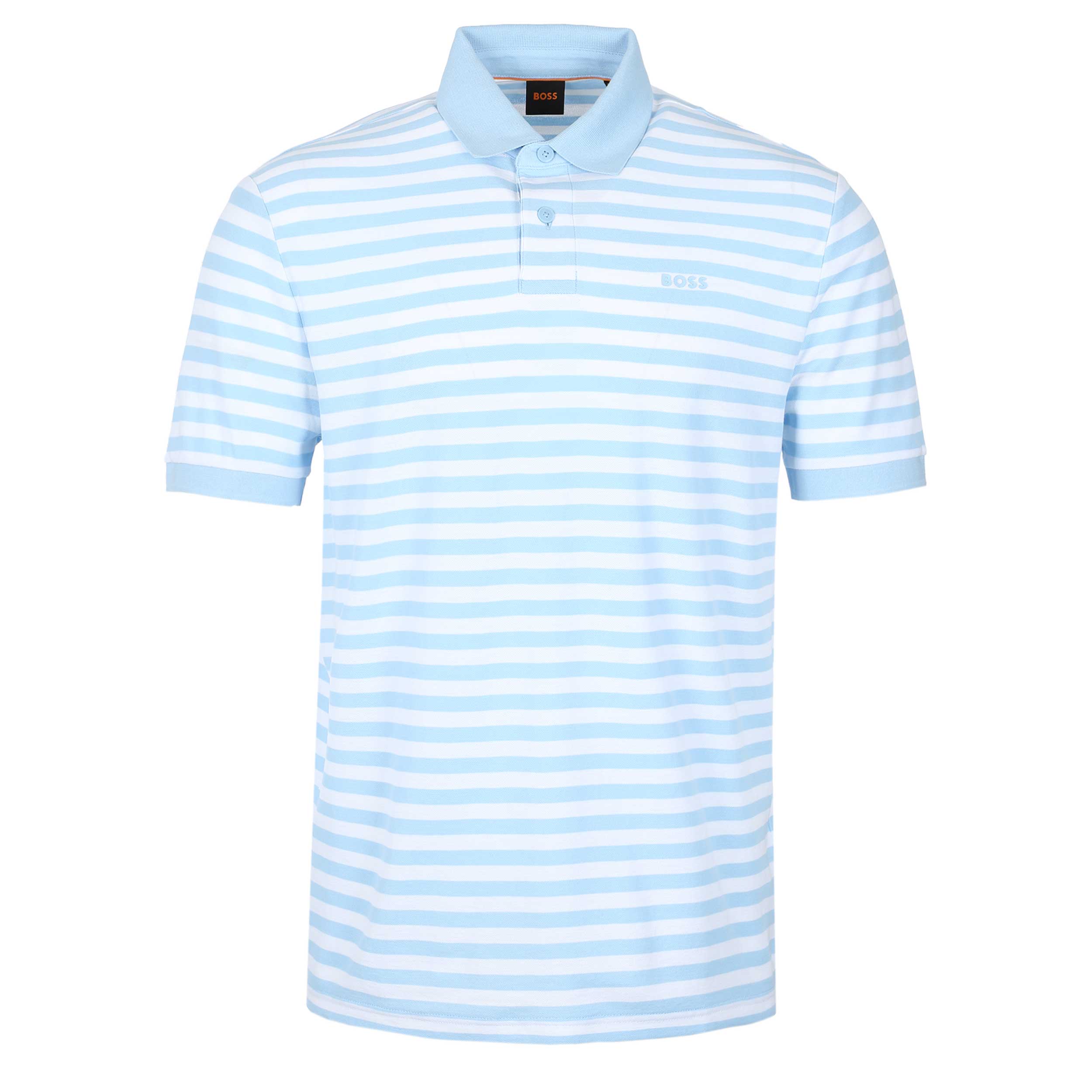 Boss Palesstripe Polo Shirt In Sky Blue I Boss I Norton Barrie