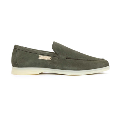 Android Homme Comporta Loafer in Sage Suede