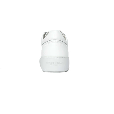 Android Homme Venice Trainer in White Caiman Croc Heel