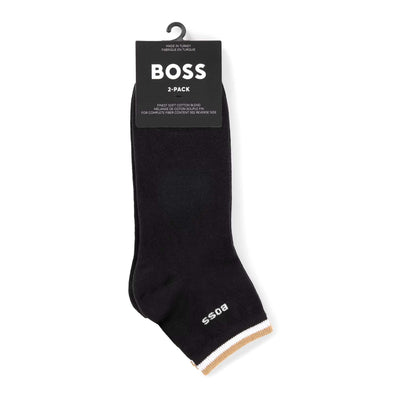 BOSS 2P SH Stripe CC Sock in Black Pack