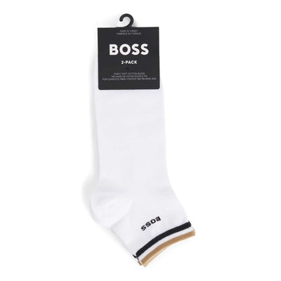 BOSS 2P SH Stripe CC Sock in White Pack