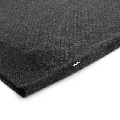 BOSS H Eltorino Knitwear in Black Logo Tab