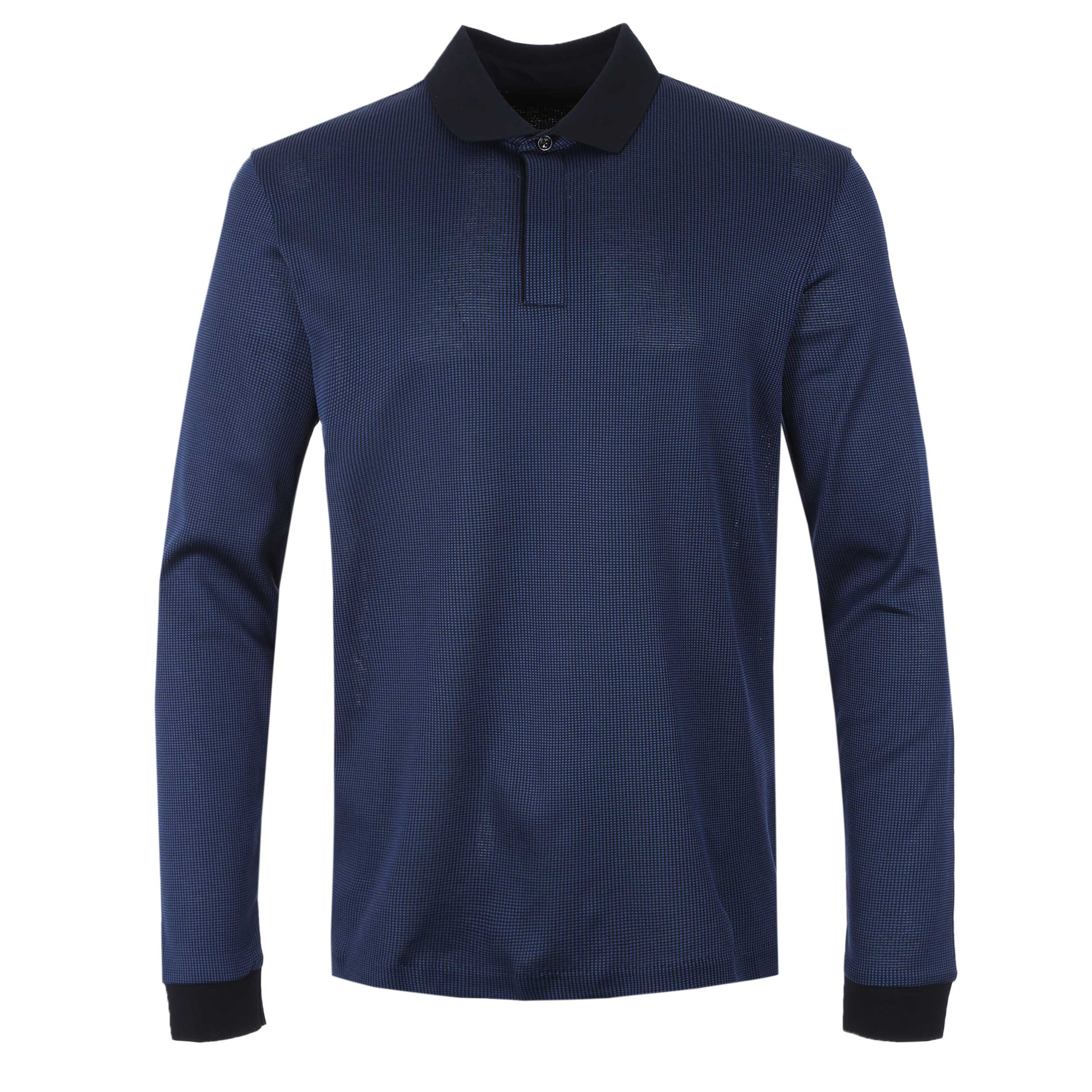 BOSS H Pado 431 LS Polo Shirt in Navy