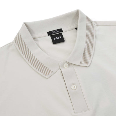 BOSS H Phillipson 199 Polo Shirt in Beige Collar