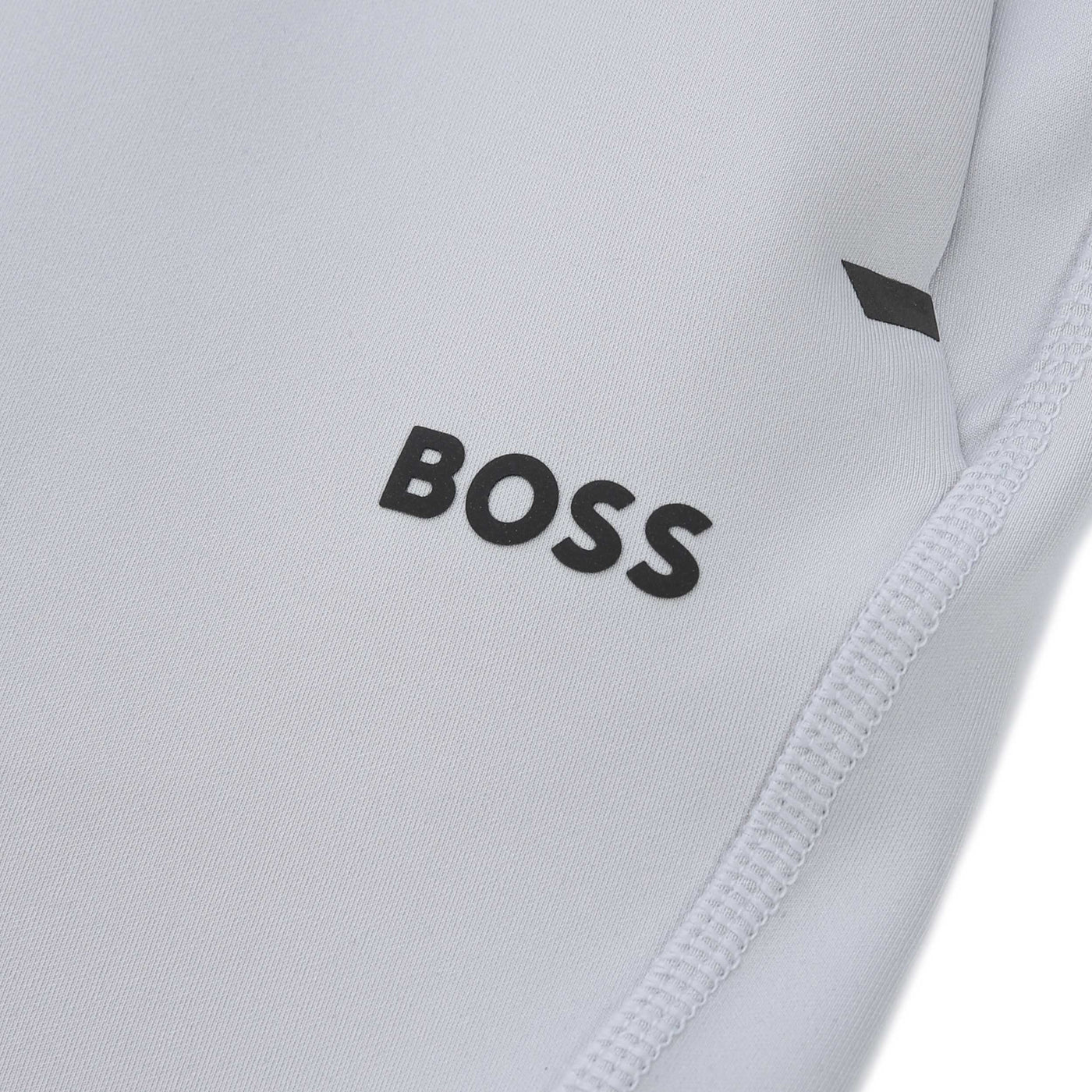 BOSS Hecon Active Sweat Short in Light Grey Logo