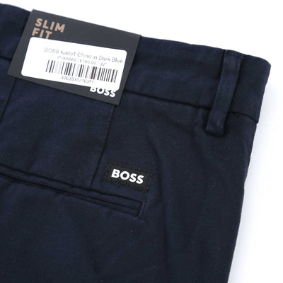 BOSS Kaito1 Chino in Dark Blue Logo