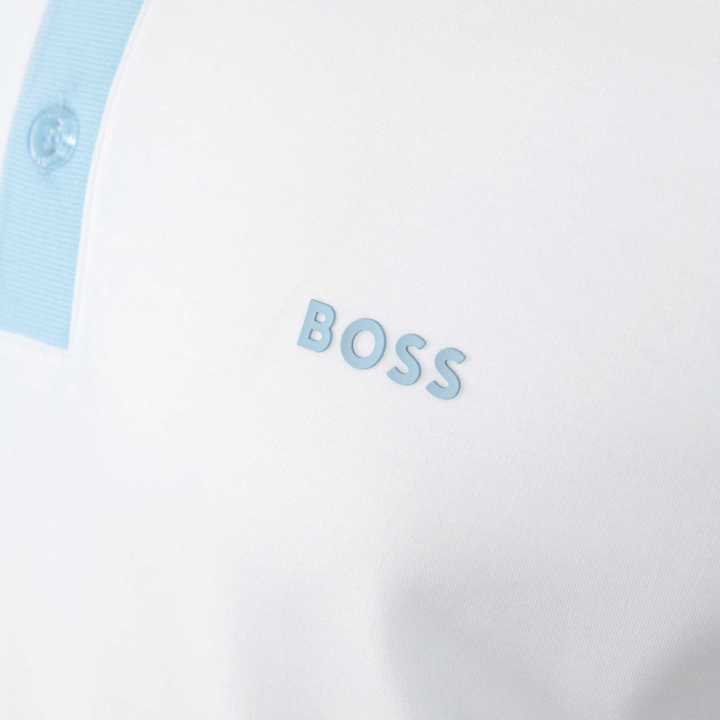 BOSS Paddy 3 Polo Shirt in White Logo