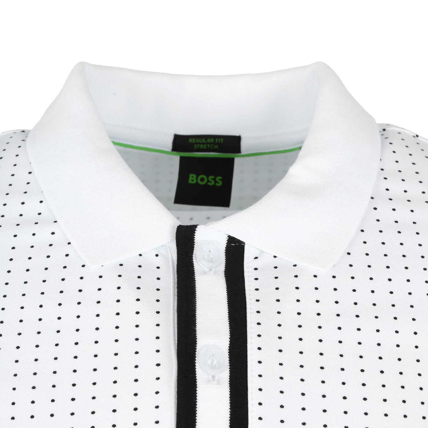 BOSS Paddy 5 Polo Shirt in White Collar