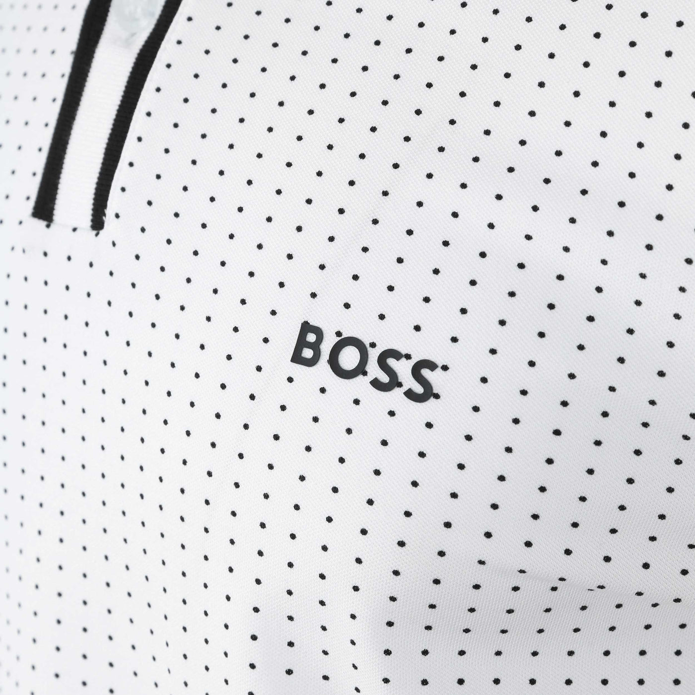 BOSS Paddy 5 Polo Shirt in White Logo