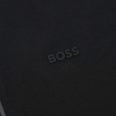 BOSS Philix Tape Polo Shirt in Black Logo