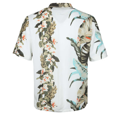BOSS Rayer SS Shirt in White Floral Print Back