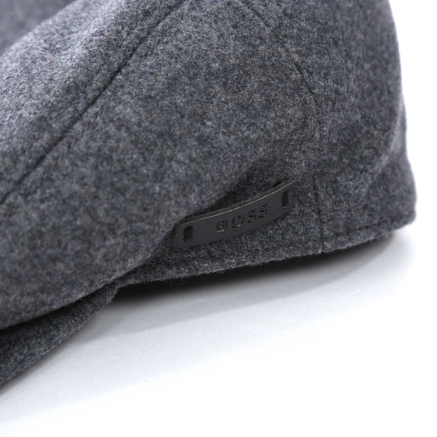 BOSS Stefaan Flat Cap in Grey Logo