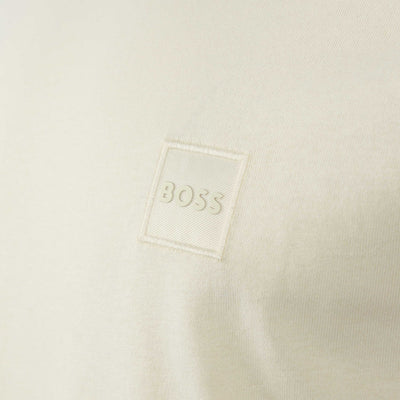 BOSS Tales T-Shirt in Light Beige Logo