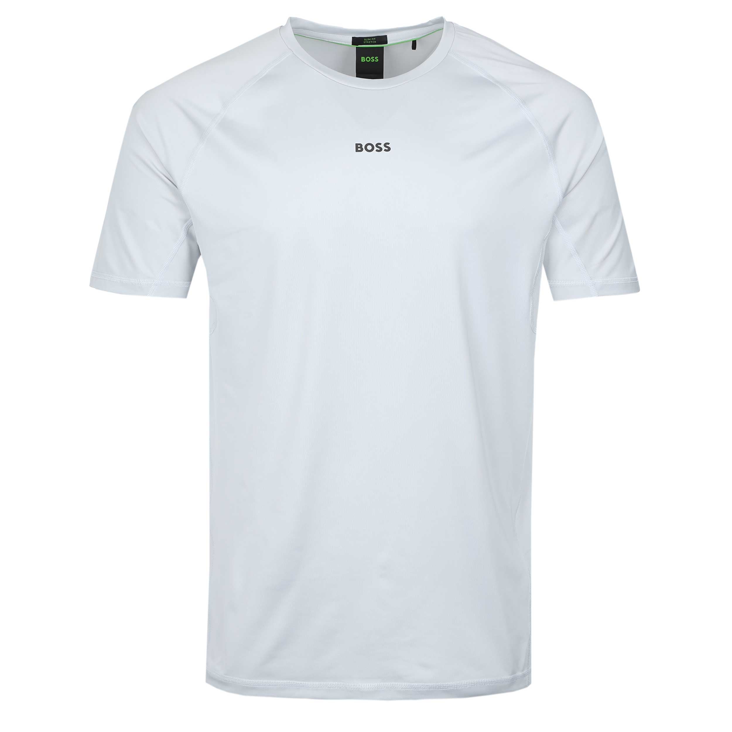 BOSS Tee Active 1 T Shirt in Light Grey