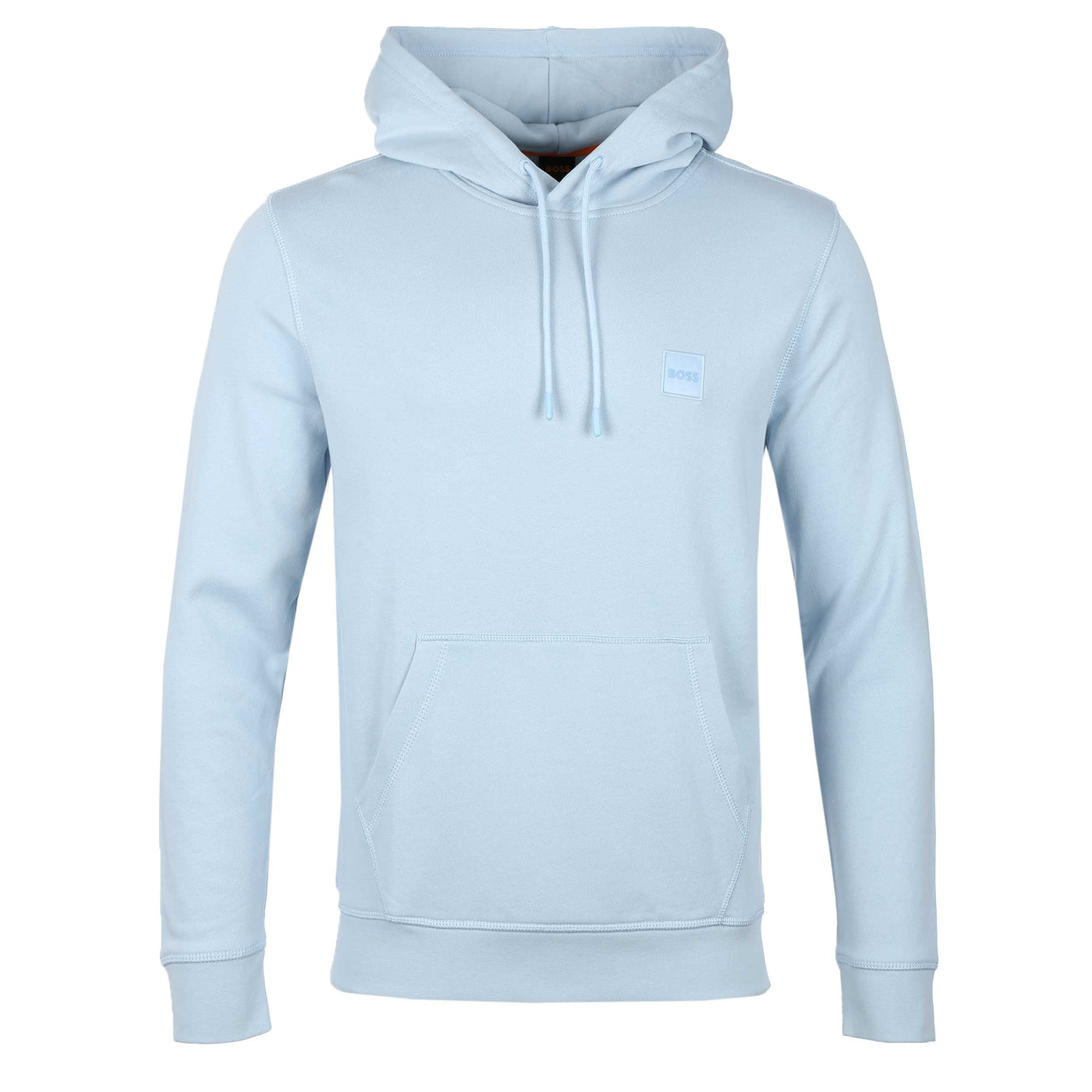 BOSS Wetalk Hoodie Sweat Top in Sky Blue