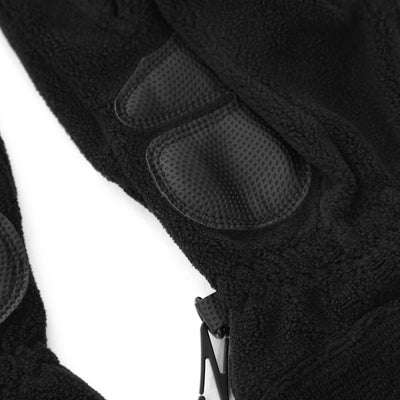 Barbour Axle Fleece Gloves in Black Detail