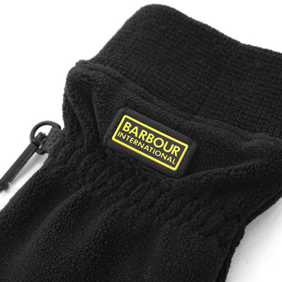 Barbour Axle Fleece Gloves in Black Logo