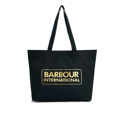 Barbour Essential Ladies Tote Bag in Black Front