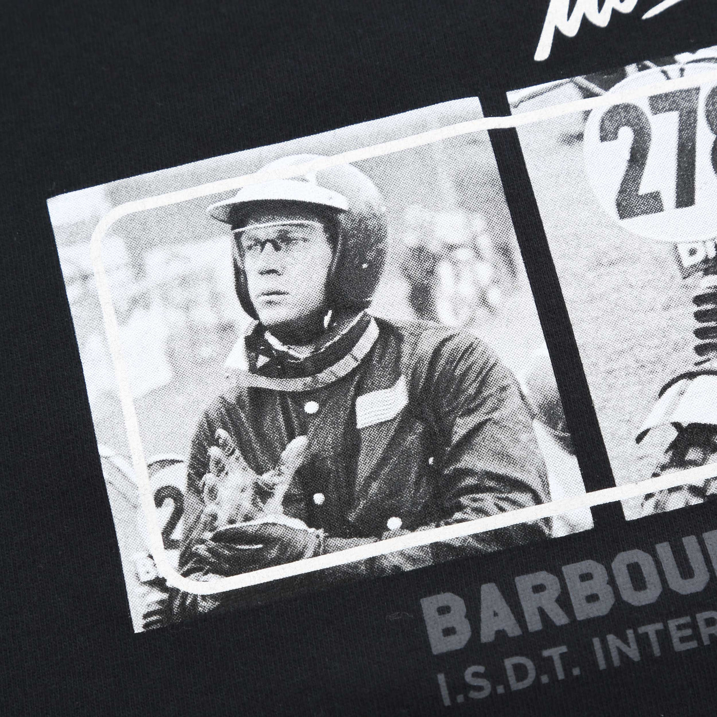 Barbour Firebird Graphic T Shirt in Black Print