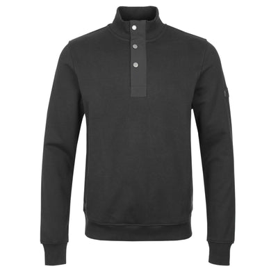 Barbour Flight Half Zip Sweatshirt in Black