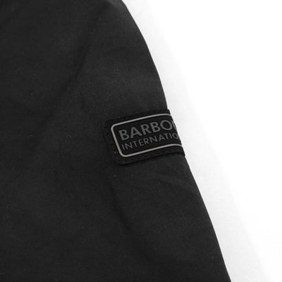 Barbour Lexton Wax Jacket in Black Logo