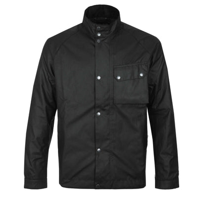 Barbour Lexton Wax Jacket in Black Front