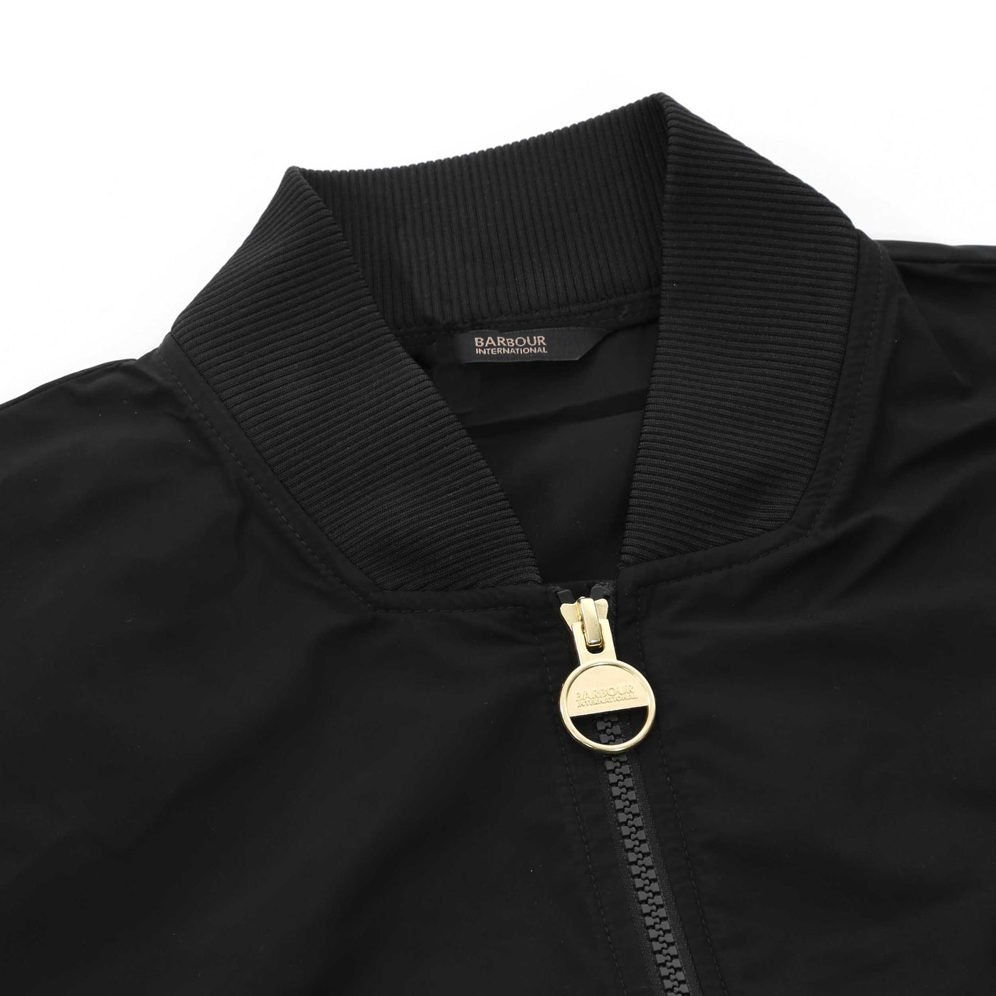 Barbour Priya Showerproof Ladies Bomber in Black Collar