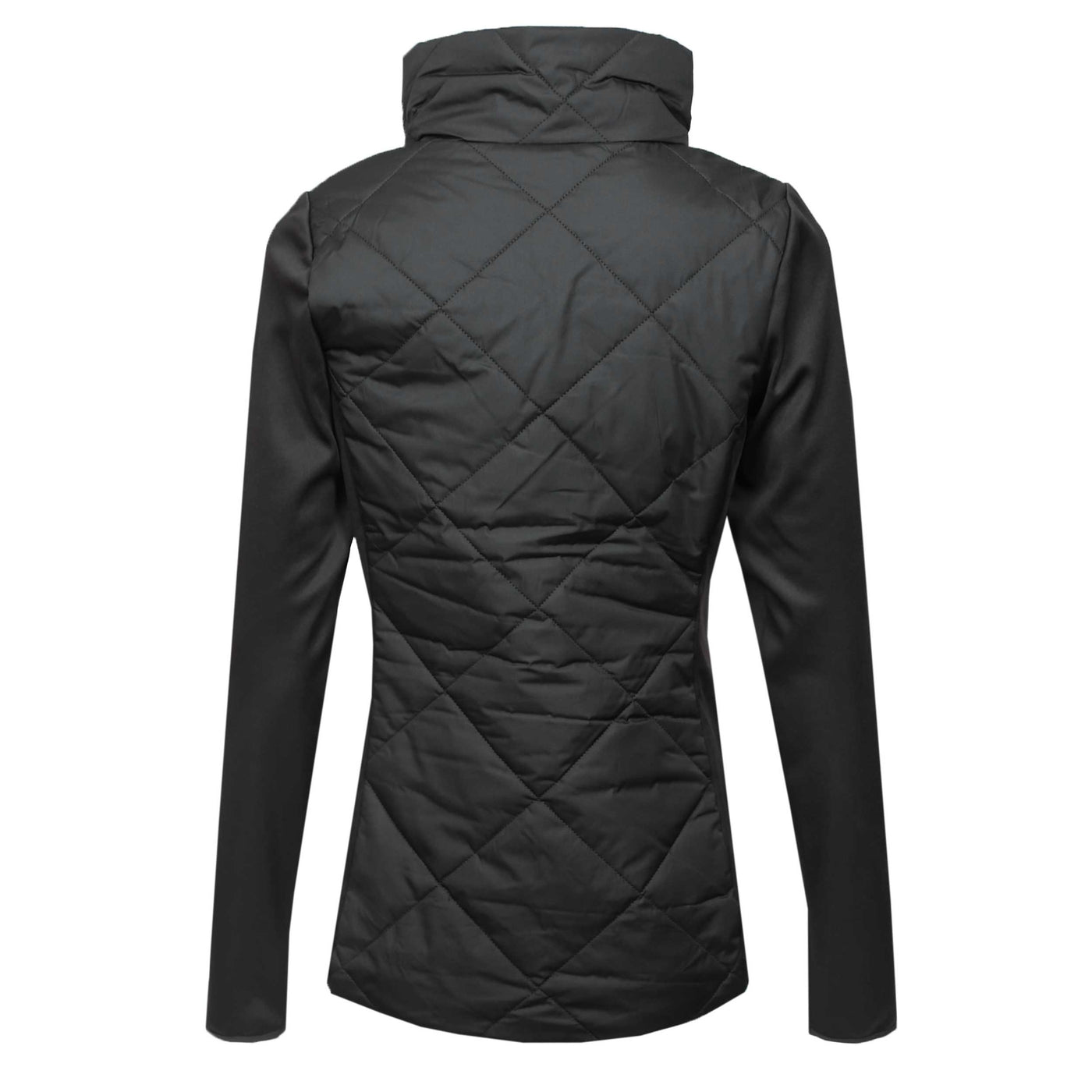 Barbour Rubins Ladies Quilted Sweat Top in Black Back