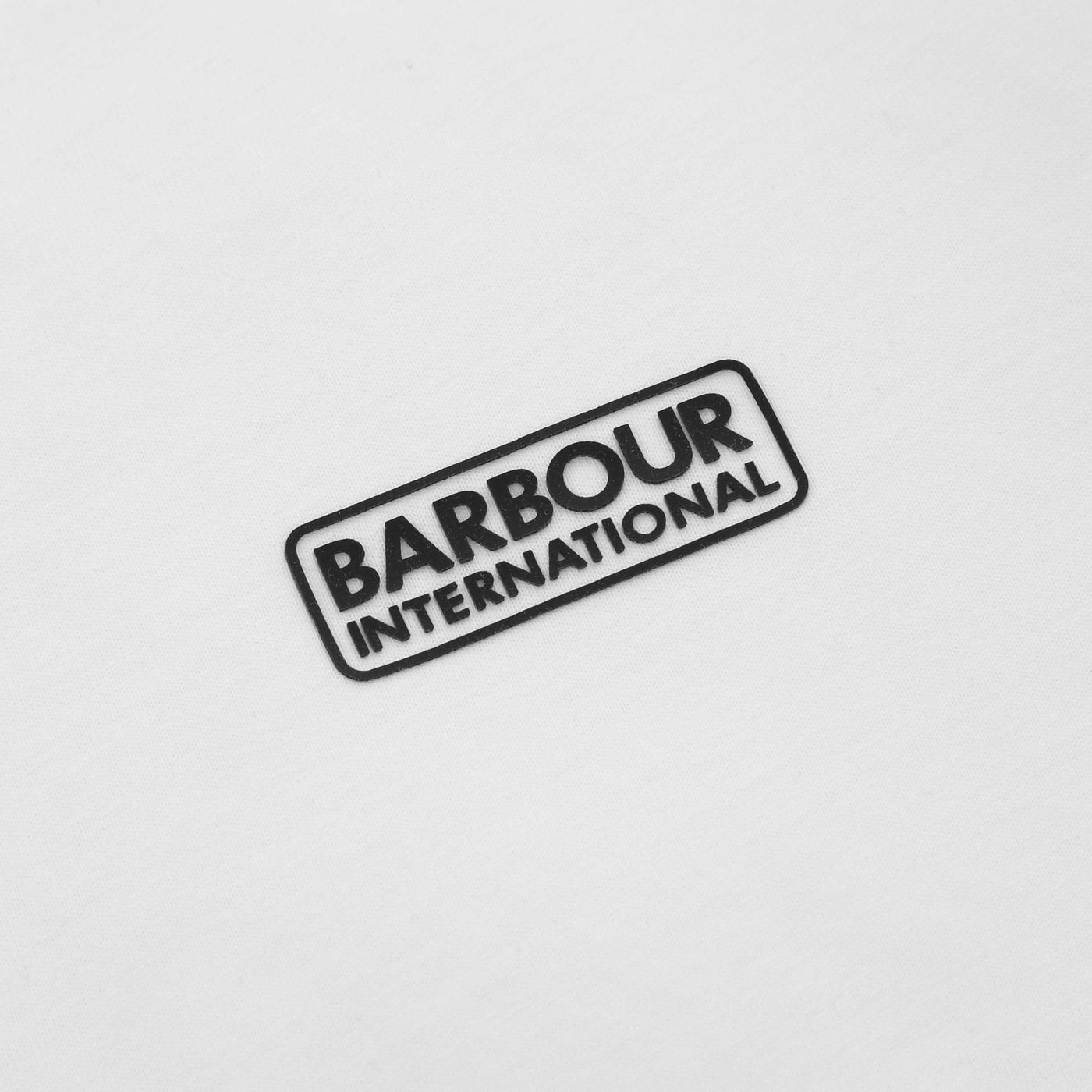 Barbour Small Logo T Shirt in White Logo