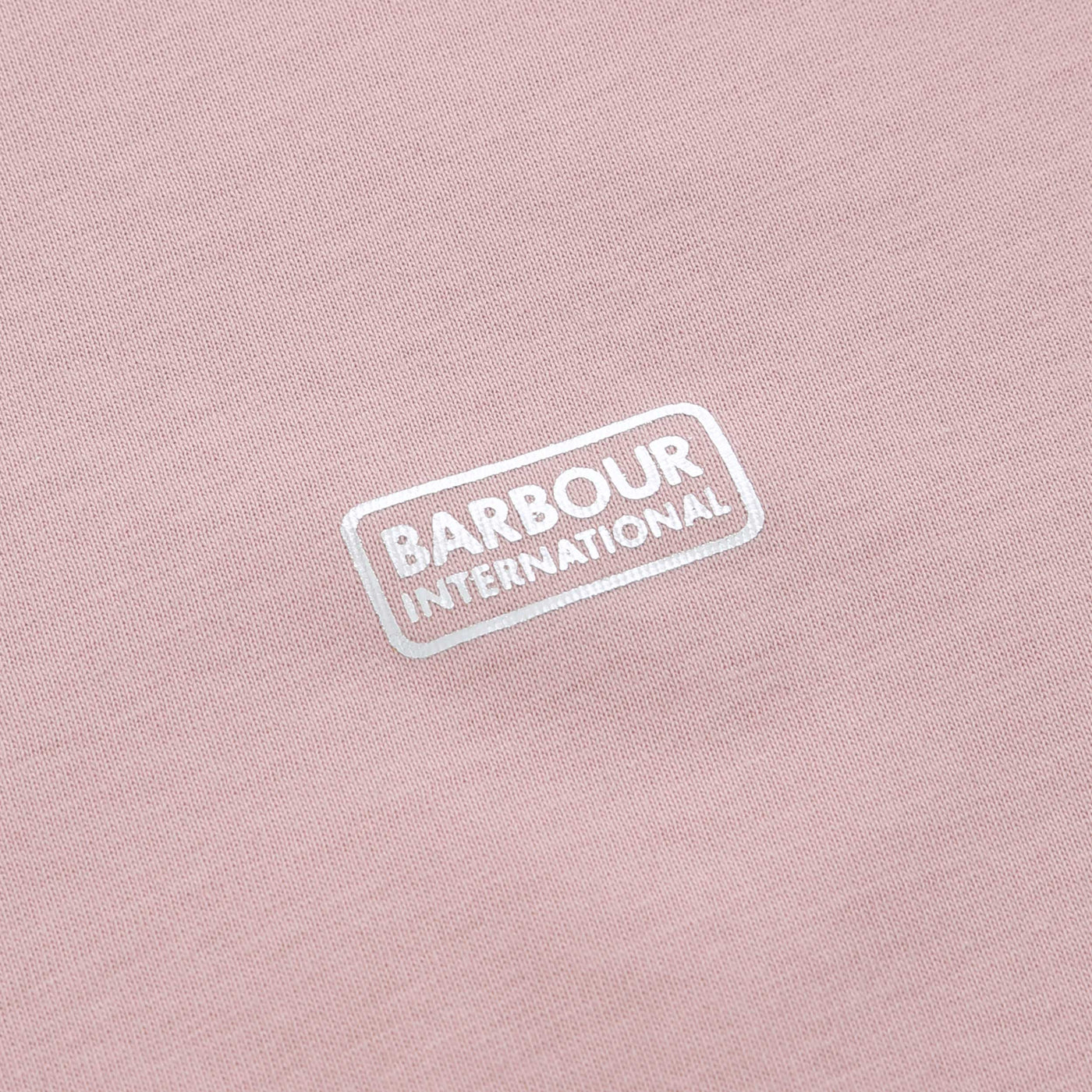 Barbour Soules Ladies T Shirt in Pale Mauve Chest Logo