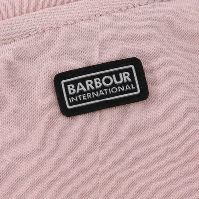 Barbour Soules Ladies T Shirt in Pale Mauve Nape Logo