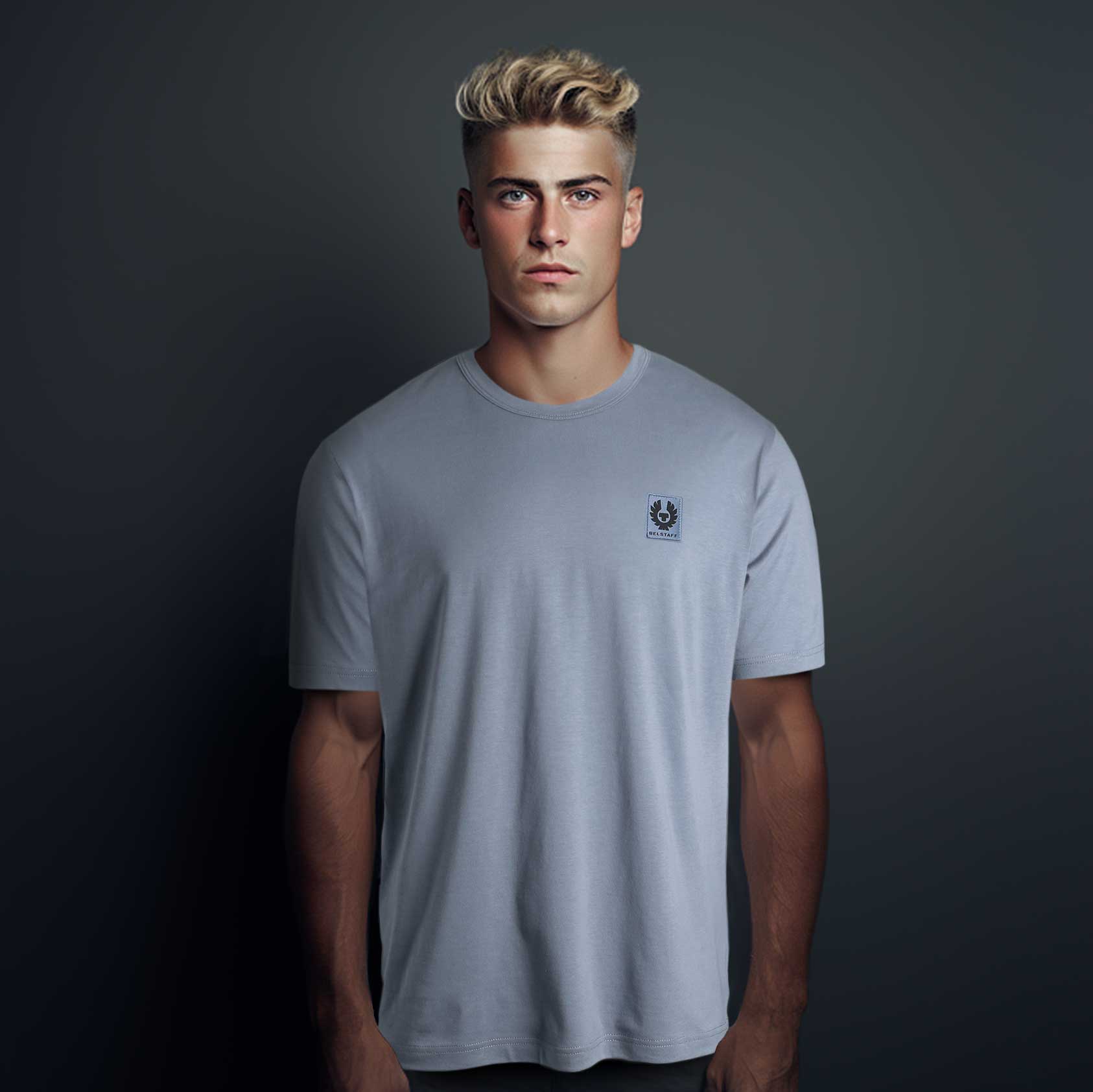 Belstaff Classic T-Shirt in Blue Flint