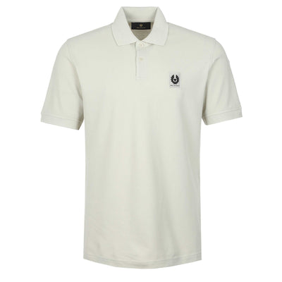 Belstaff Classic Short Sleeve Polo Shirt in Stone Beige