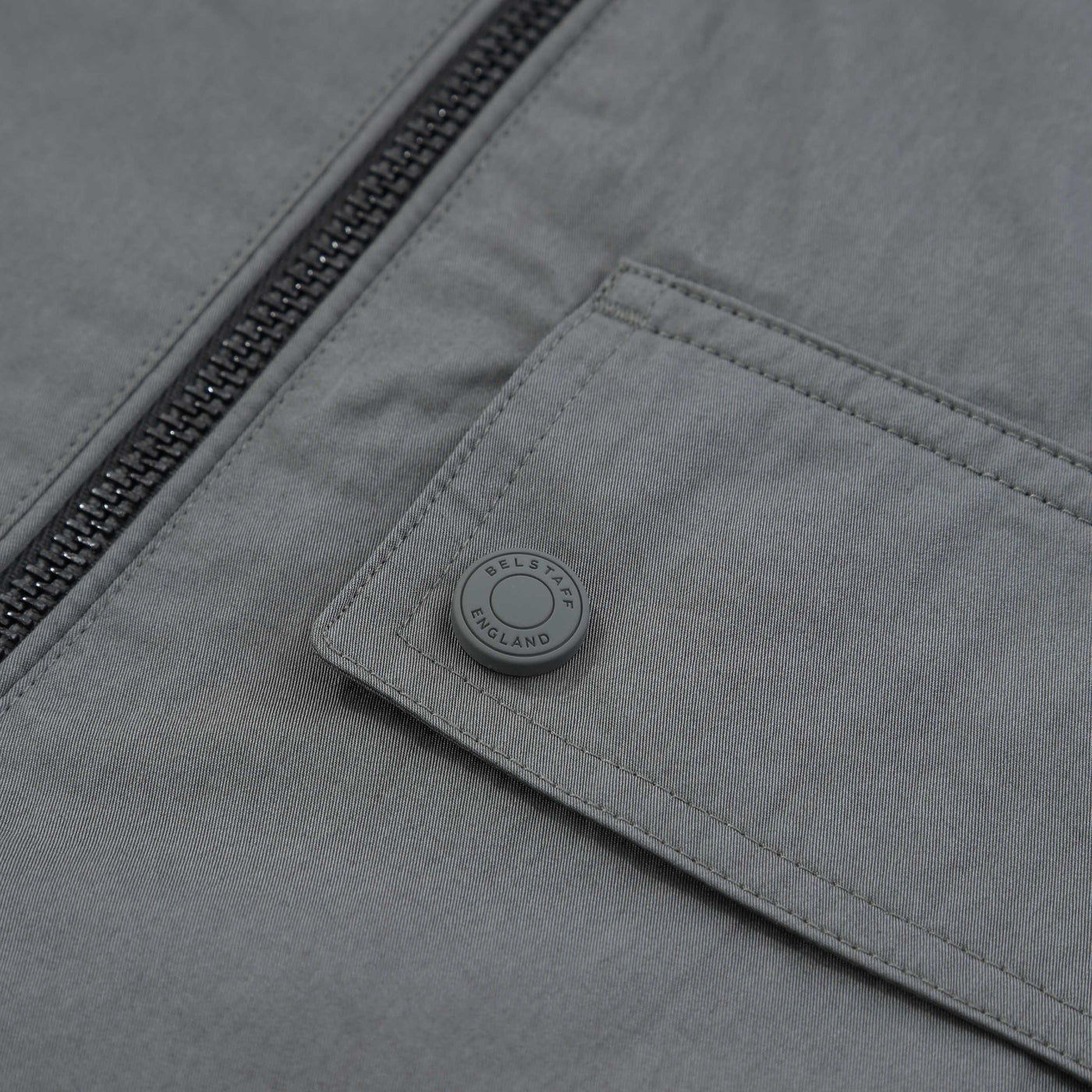 Belstaff Depot Overshirt in Gunmetal Press Stud