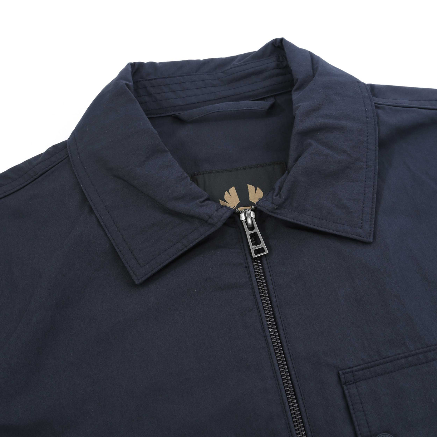 Belstaff Drome Overshirt in Dark Ink Collar