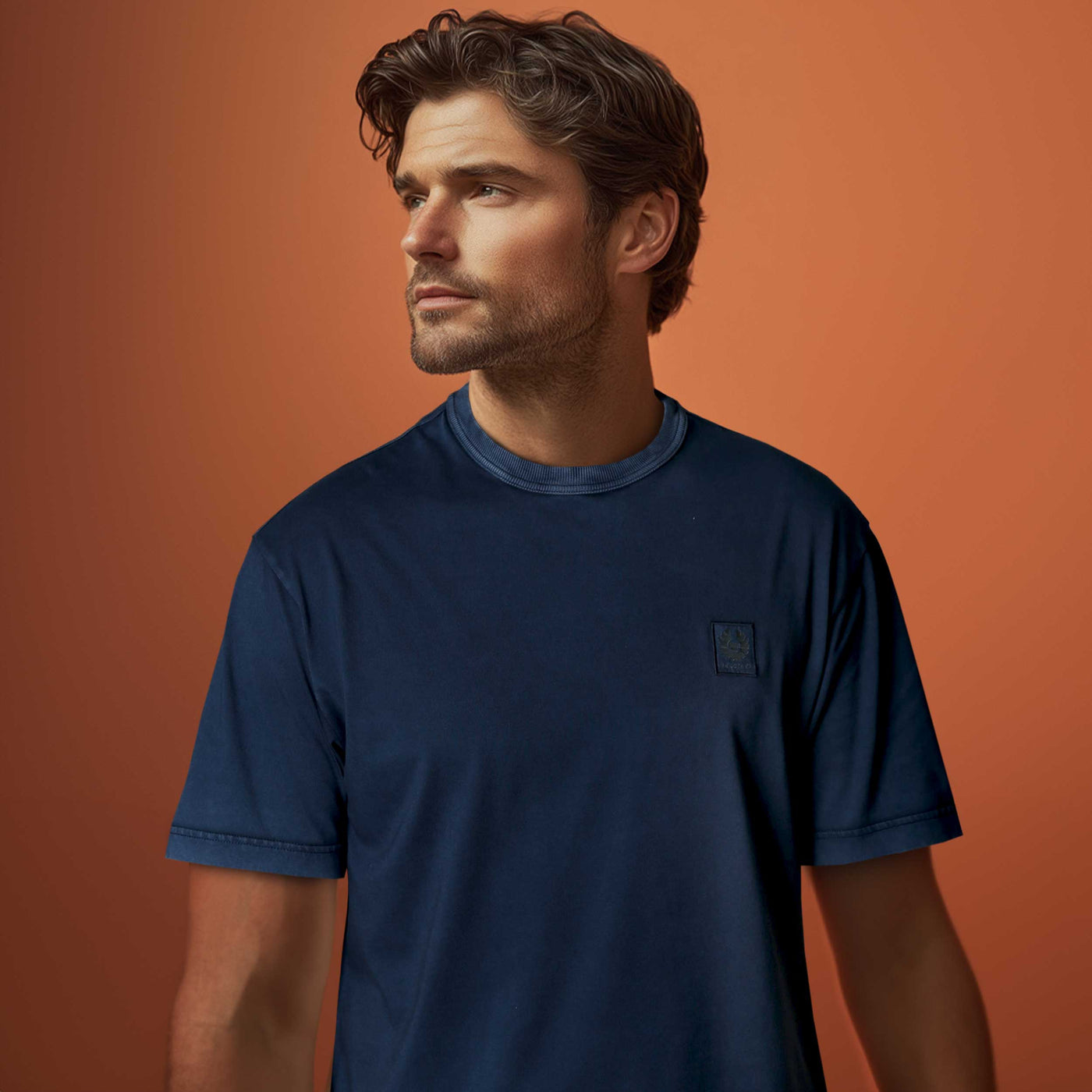 Belstaff Hockley T-Shirt in Insignia Blue Model