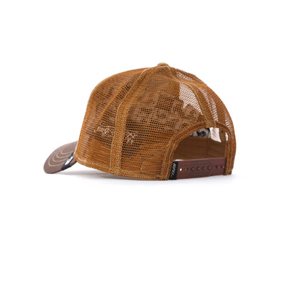 Goorin Bros The King Lion Trucker Cap in Whiskey Back