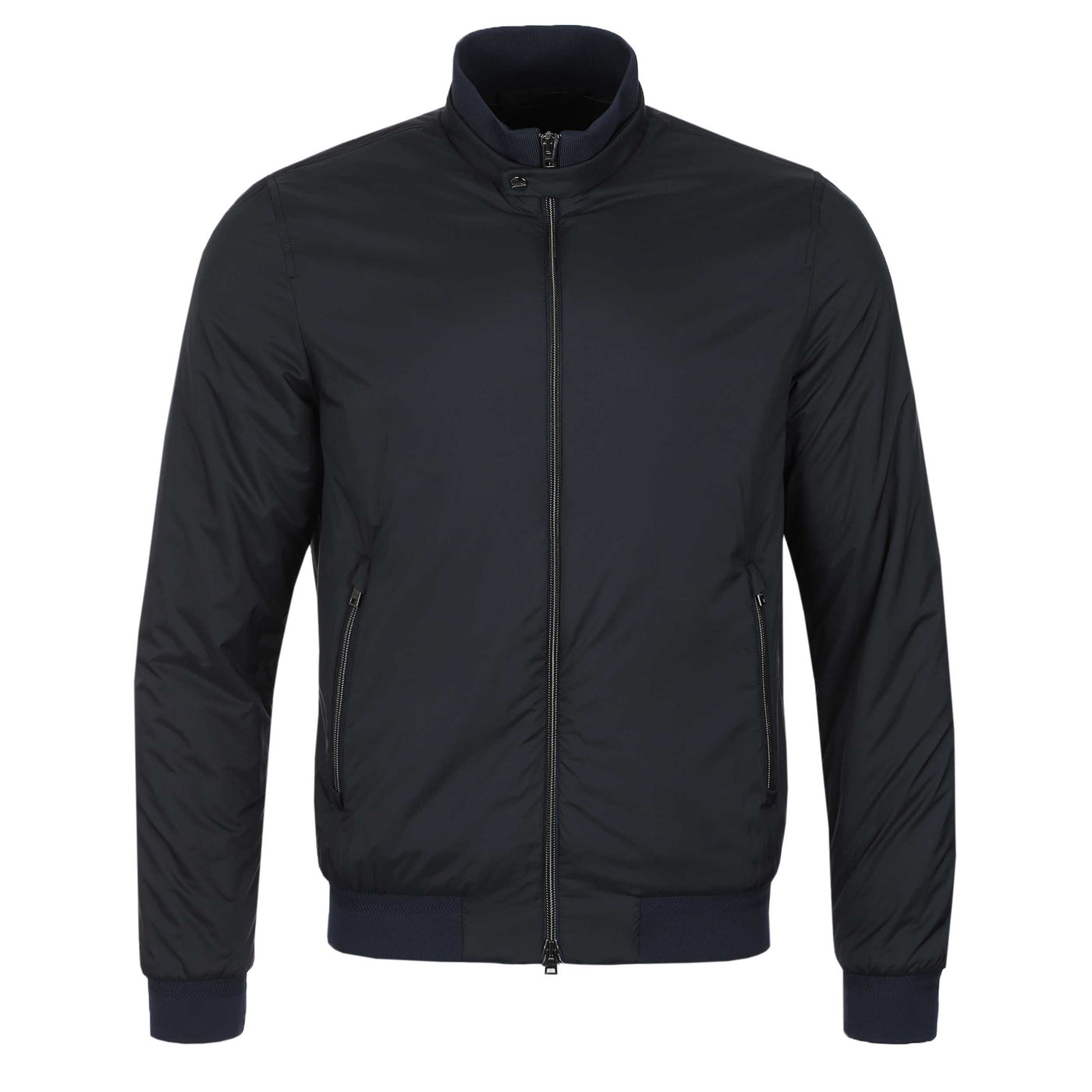 Herno Bomber Liscio Ecoage Jacket in Navy