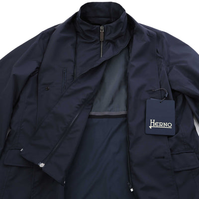 Herno Byron Blazer in Navy Bib Removed