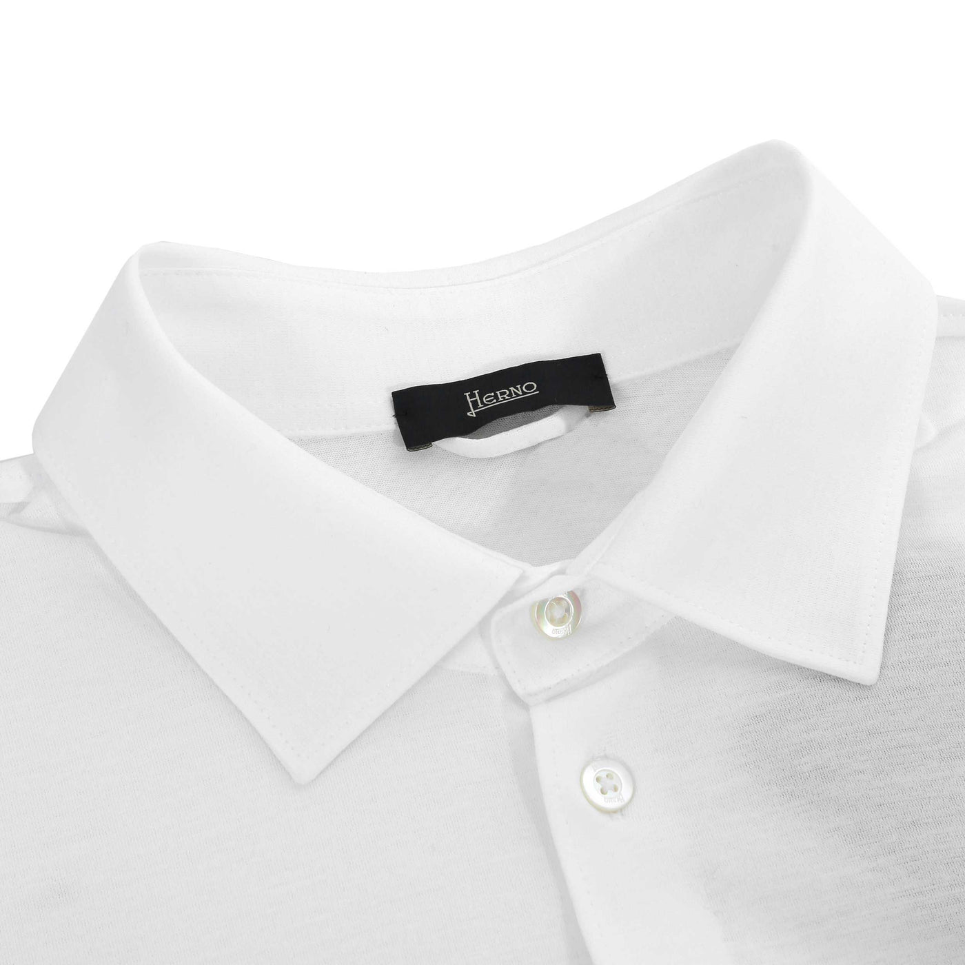 Herno M.L Jersey Shirt in White Collar