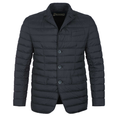 Herno Piumino Blazer Dettagli Dainetto Jacket in Navy