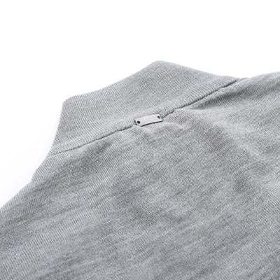 Herno Piumino Combinato Maglia Hybrid Knitwear in Grey Logo