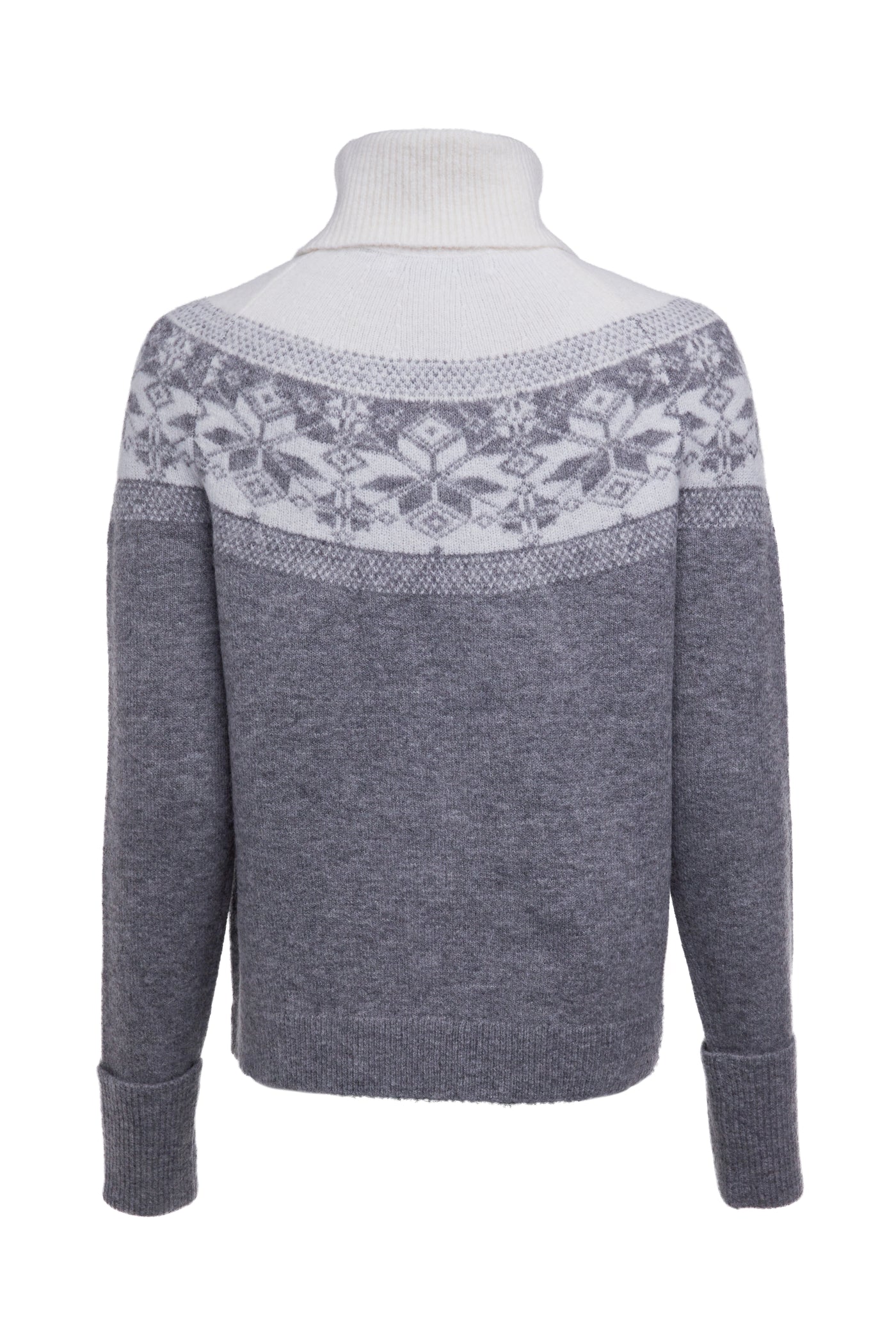 Holland Cooper Beatrice Knitwear in Dark Grey Marl Back