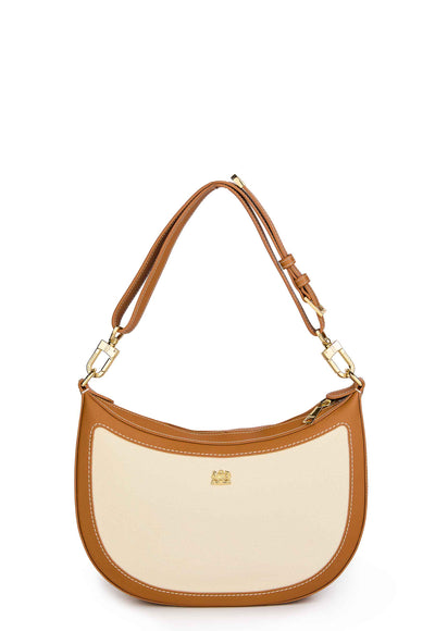 Holland Cooper City Shoulder Bag in Tan Canvas Back