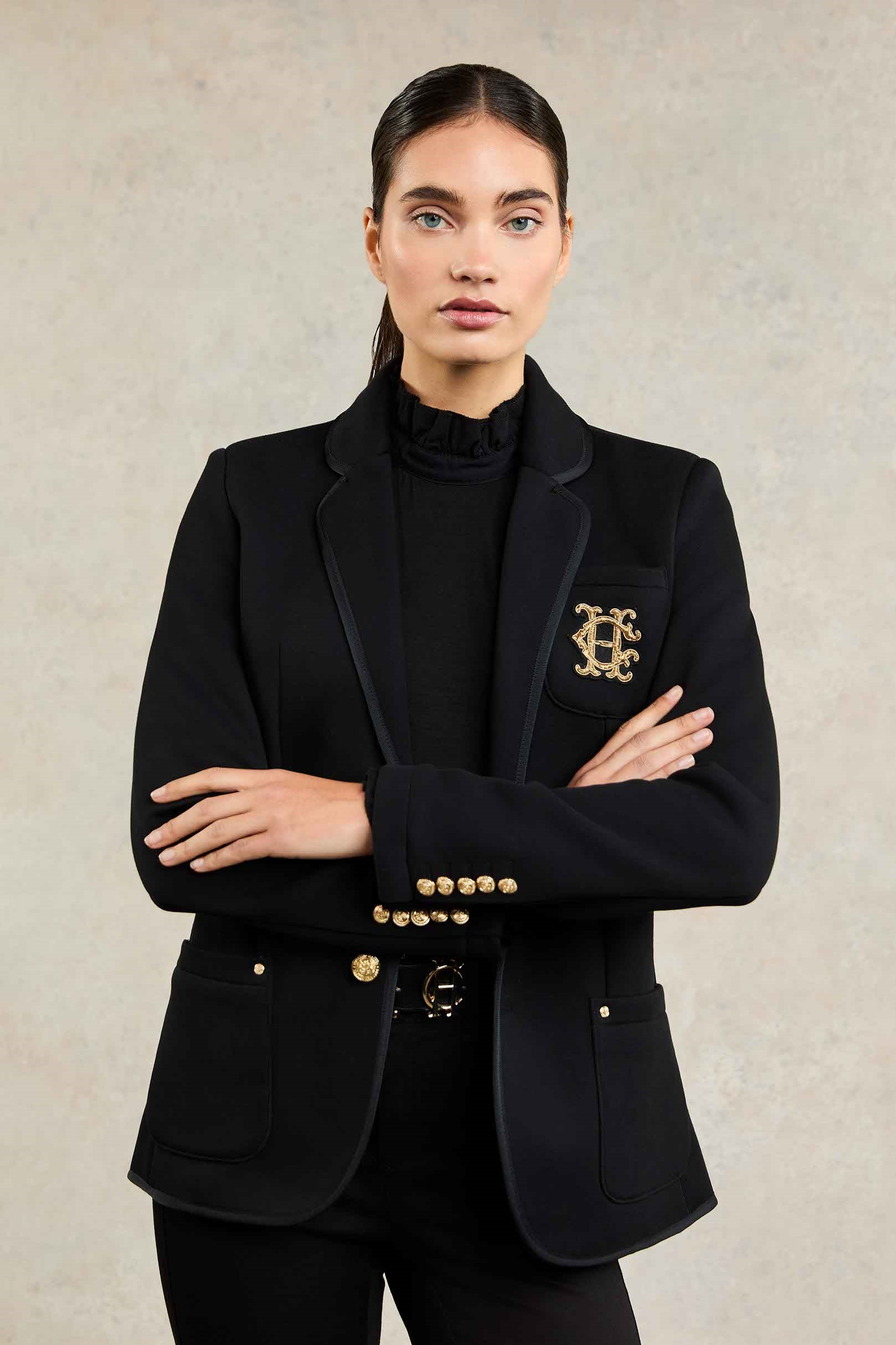 Holland Cooper Henley Ladies Blazer in Black Black