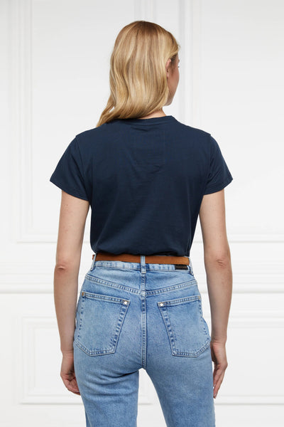 Holland Cooper Monogram Tee in Navy Model Back