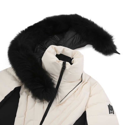 Mackage Elita Ladies Jacket in Ceramic White Removable Hood