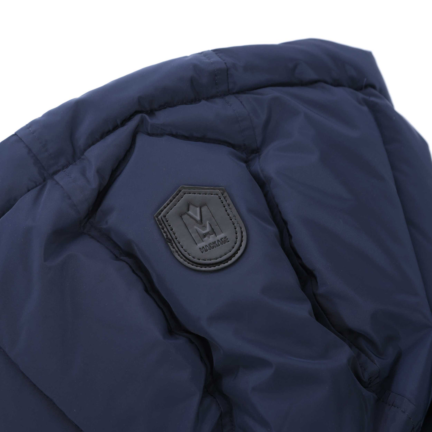 Mackage Hudson Kids Jacket in Navy Hood Logo