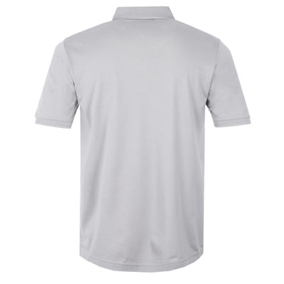 Marai Pique Polo Shirt in Light Grey Back