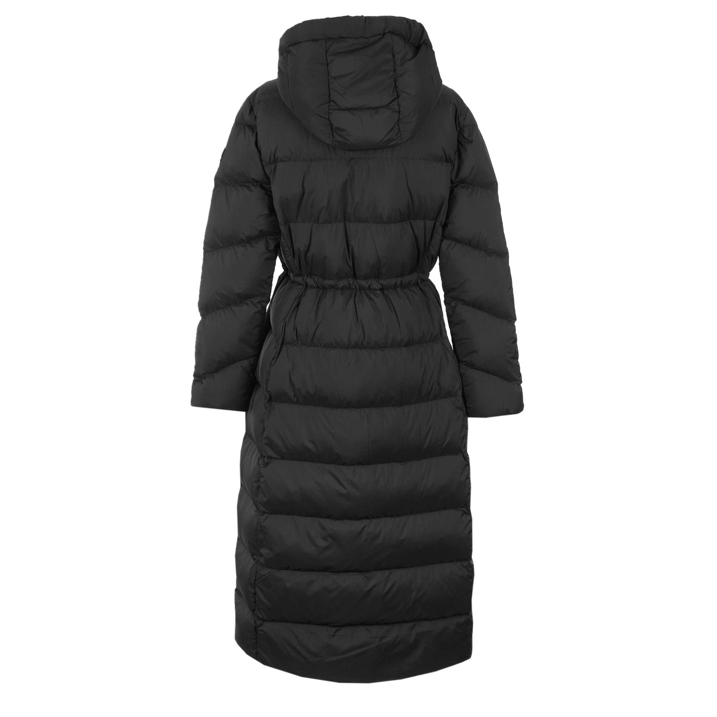 Moose Knuckles Belle Cote Long Puffer Ladies Jacket in Black Back